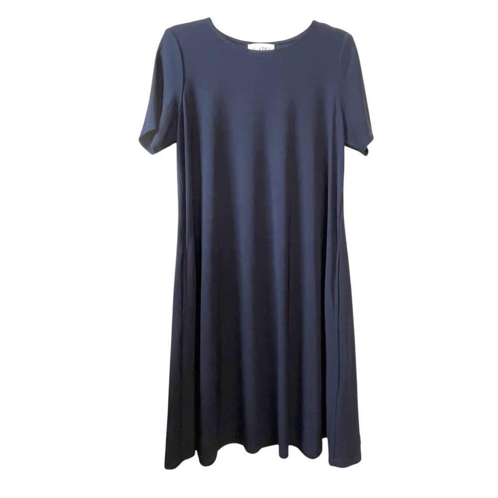 Joseph Ribkoff Short Sleeve Flowy Mini Dress Navy Blue 12